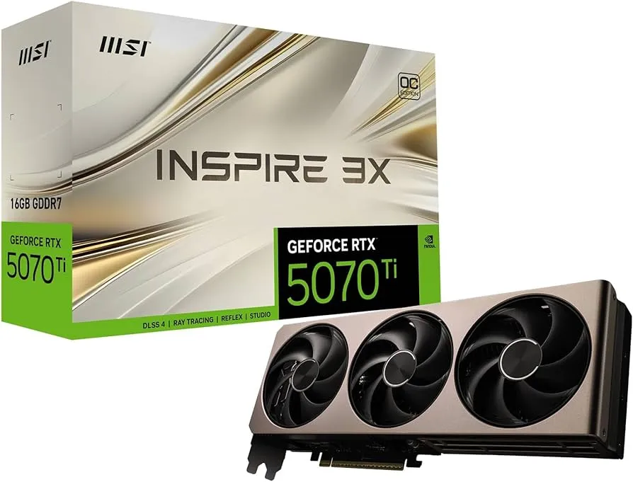 GeForce RTX 5070 Ti 16G INSPIRE 3X OC PLUS Brand New Set