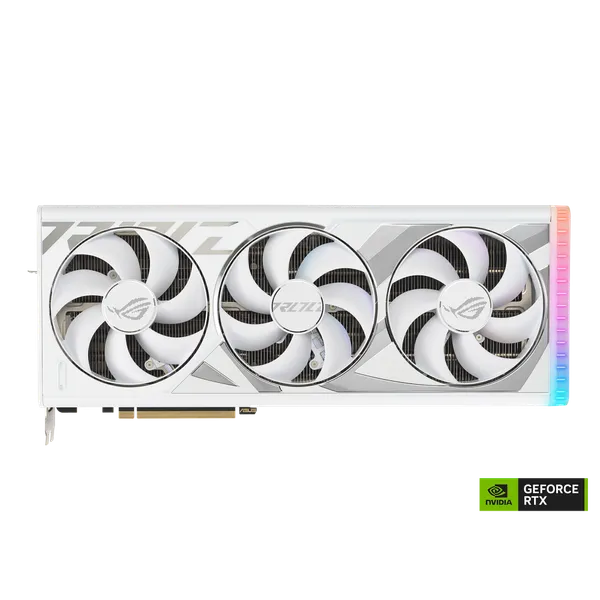 RTX 4080 SUPER 16GB ASUS ROG White GPU (manufacturer photo)